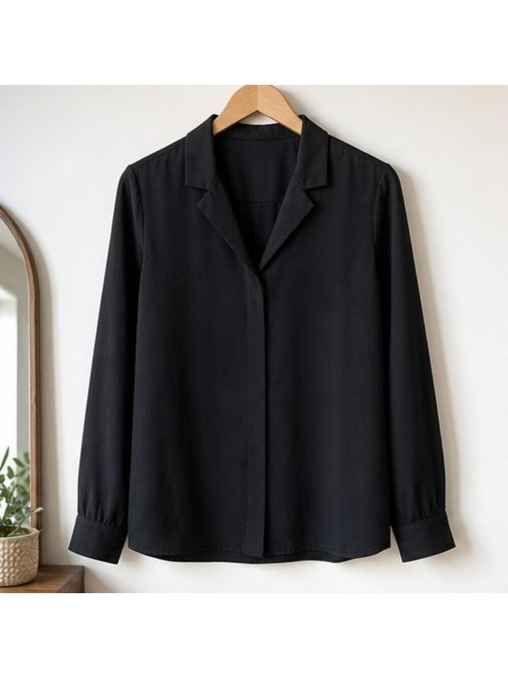 Emerald Tie Neck Blouse